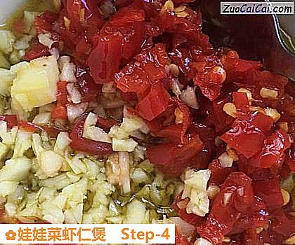 娃娃菜虾仁煲做法第四步骤