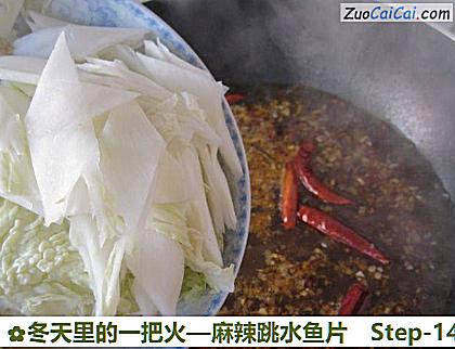 麻辣跳水鱼片做法第十四步骤