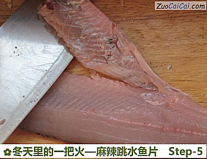麻辣跳水鱼片做法第五步骤