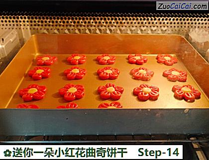 送你一朵小红花曲奇饼干做法第十四步骤