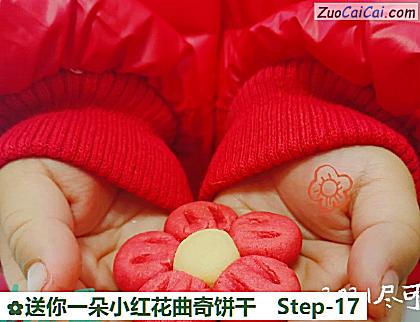 送你一朵小红花曲奇饼干做法第十七步骤