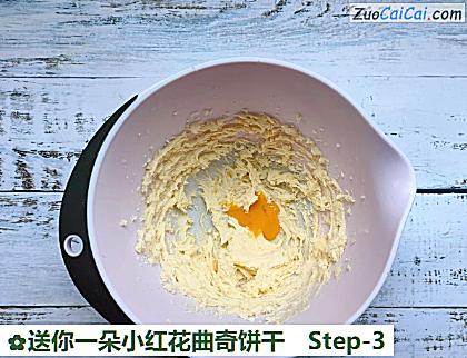 送你一朵小红花曲奇饼干做法第三步骤