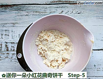 送你一朵小红花曲奇饼干做法第五步骤