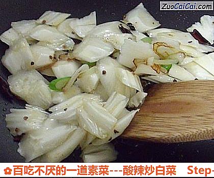 -酸辣炒白菜做法第五步骤