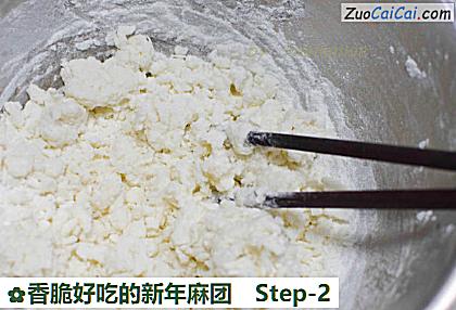 香脆好吃的新年麻团做法第二步骤
