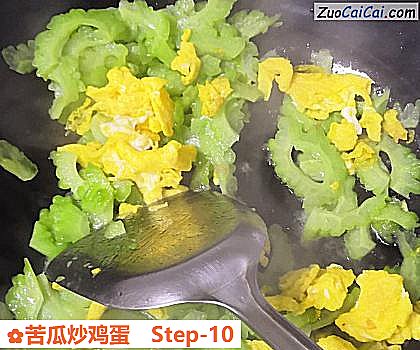 苦瓜炒鸡蛋做法第十步骤