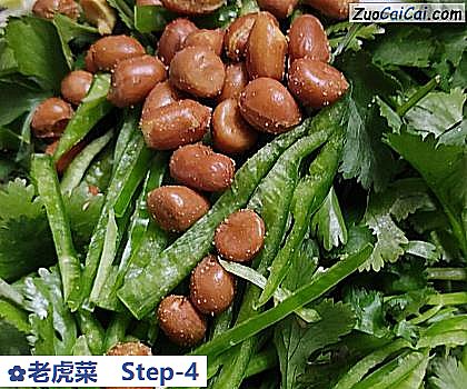 老虎菜做法第四步骤