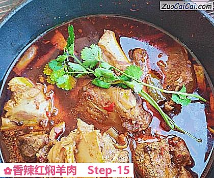 香辣红焖羊肉做法第十五步骤