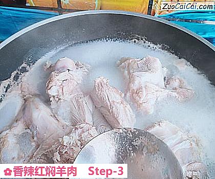 香辣红焖羊肉做法第三步骤