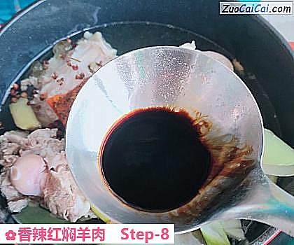 香辣红焖羊肉做法第八步骤