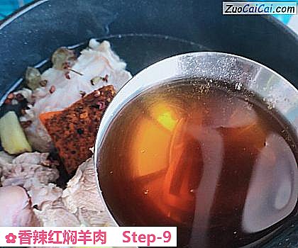 香辣红焖羊肉做法第九步骤