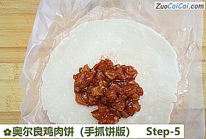 奥尔良鸡肉饼做法第五步骤