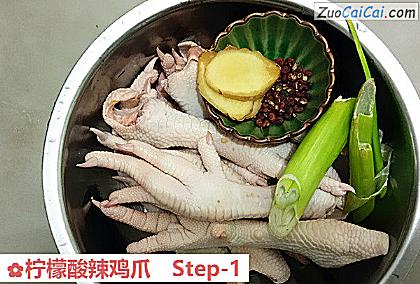 柠檬酸辣鸡爪做法第一步骤