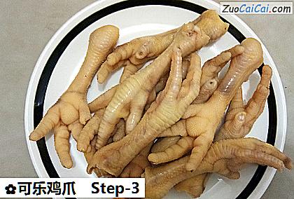 可乐鸡爪做法第三步骤