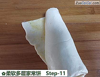 柔软多层家常饼做法第十一步骤