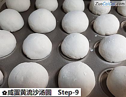 咸蛋黄流沙汤圆做法第九步骤