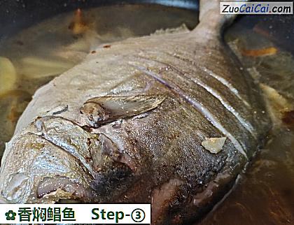 香焖鲳鱼做法第三步骤