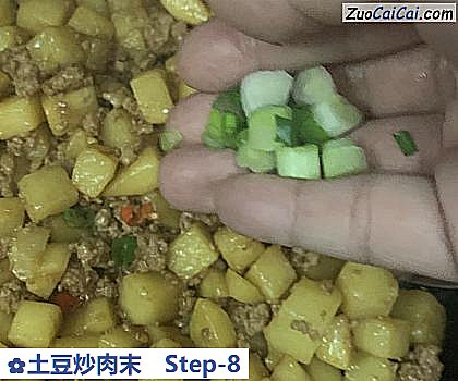 土豆炒肉末做法第八步骤