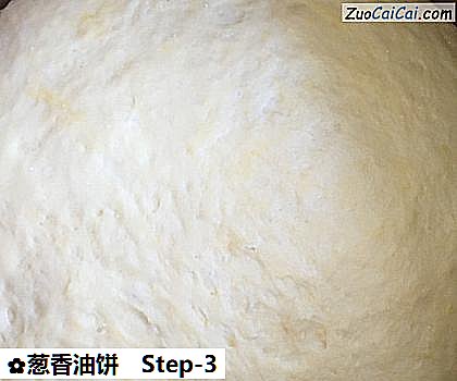 葱香油饼做法第三步骤