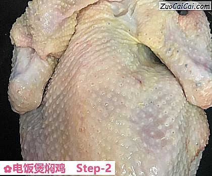 电饭煲焖鸡做法第二步骤