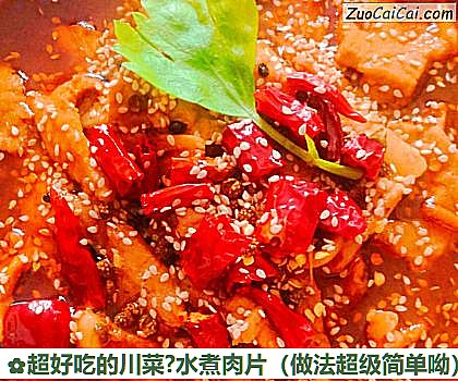 超好吃的川菜?水煮肉片做法第十二步骤
