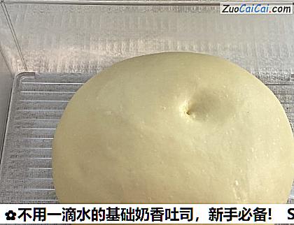 不用一滴水的基础奶香吐司做法第六步骤