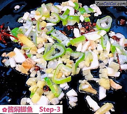 酱焖鲫鱼做法第三步骤