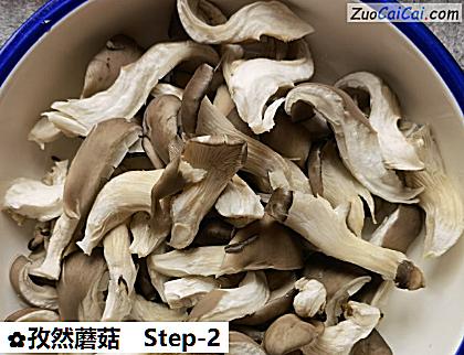 孜然蘑菇做法第二步骤