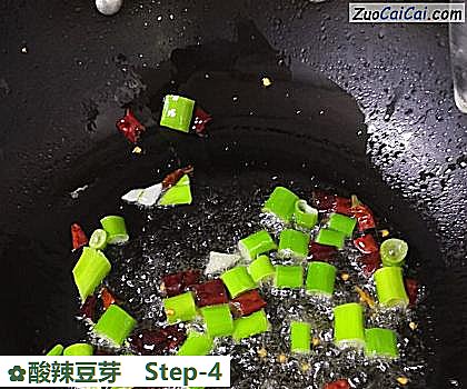 酸辣豆芽做法第四步骤