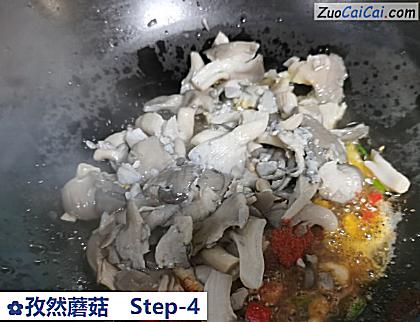 孜然蘑菇做法第四步骤