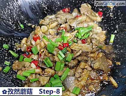 孜然蘑菇做法第八步骤