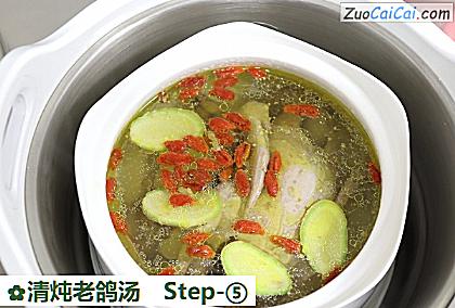 清炖老鸽汤做法第五步骤