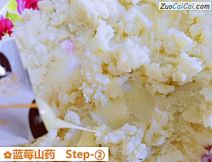 蓝莓山药做法第二步骤