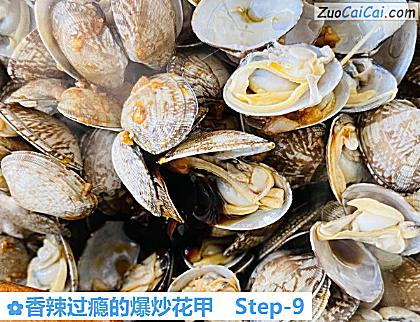 香辣过瘾的爆炒花甲做法第九步骤