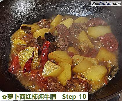 萝卜西红柿炖牛腩做法第十步骤
