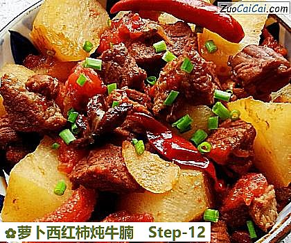 萝卜西红柿炖牛腩做法第十二步骤