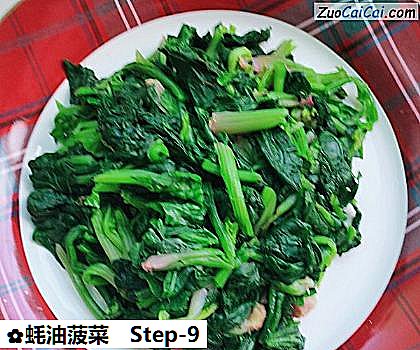 蚝油菠菜做法第九步骤