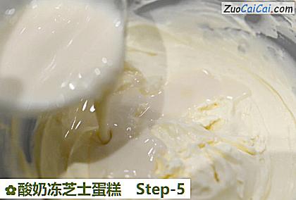 酸奶冻芝士蛋糕做法第五步骤