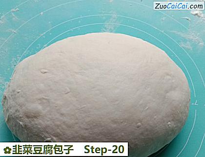 韭菜豆腐包子做法第二十步骤
