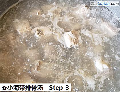 小海带排骨汤做法第三步骤