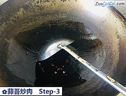 蒜苔炒肉做法第三步骤