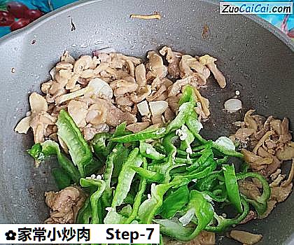 家常小炒肉做法第七步骤