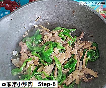 家常小炒肉做法第八步骤