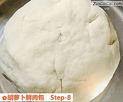 胡萝卜鲜肉包做法第八步骤