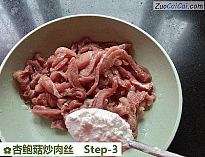 杏鲍菇炒肉丝做法第三步骤