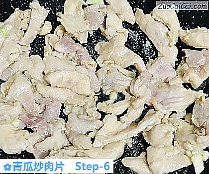 青瓜炒肉片做法第六步骤
