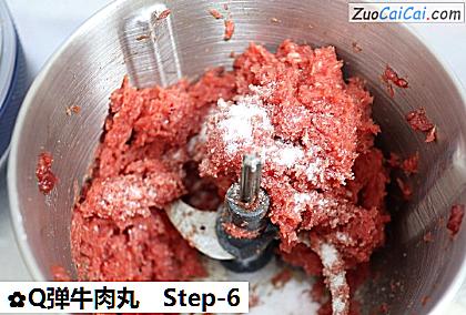 Q弹牛肉丸做法第六步骤