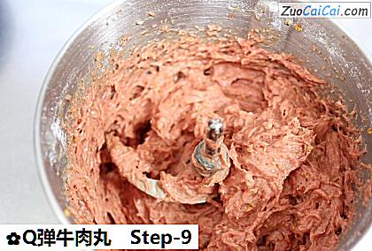 Q弹牛肉丸做法第九步骤