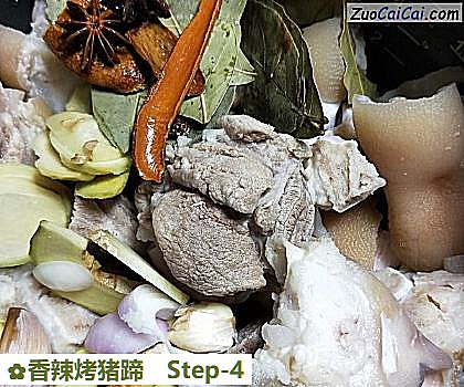 香辣烤猪蹄做法第四步骤