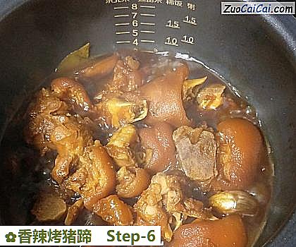 香辣烤猪蹄做法第六步骤